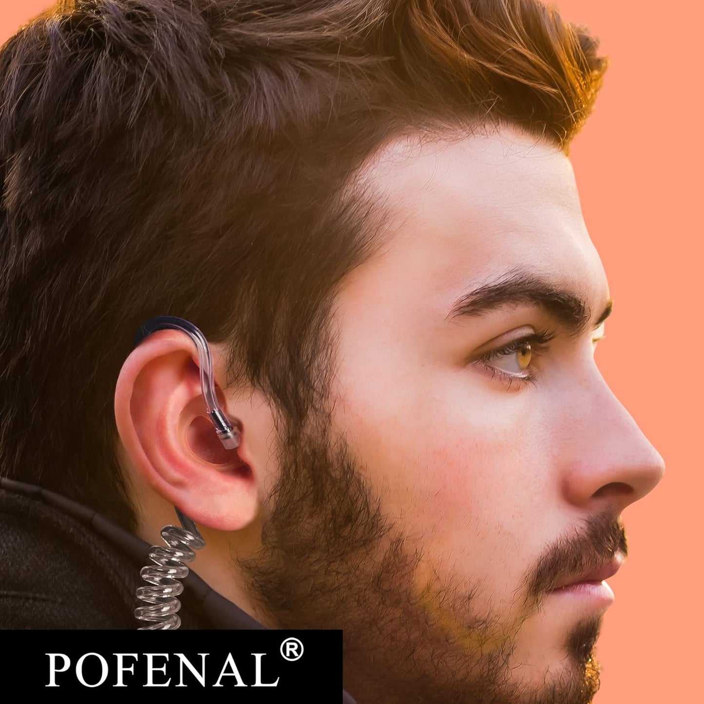 Silicone Replacement Earmold for Motorola/Baofeng/Retavis Radios - Police Walkie Talkie & Law Enforcement Soft Earpiece Inserts (8 Pair, Flesh - 2L/4M/2S)