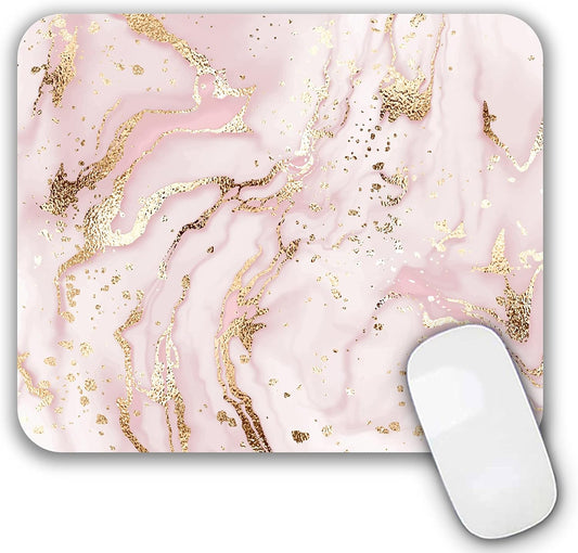 Mouse Pad, Gaming Mouse Pad, Non-Slip Rubber Base Mouse Mat with Designs for Laptop, Computer & Office, 9.5 x 7.9 x 0.12 inches (Marble 1)