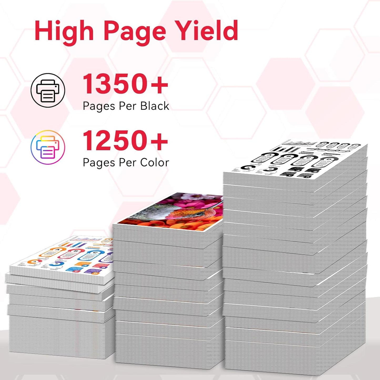 LEMERO 067 Toner Cartridges Compatible for Canon 067 067H Toner Cartridges Set Work for Canon MF656Cdw MF654Cdw MF653Cdw LBP632Cdw MF652Cdw LBP633Cdw Printer (BCMY-4 Pack of 067 067H Toner)