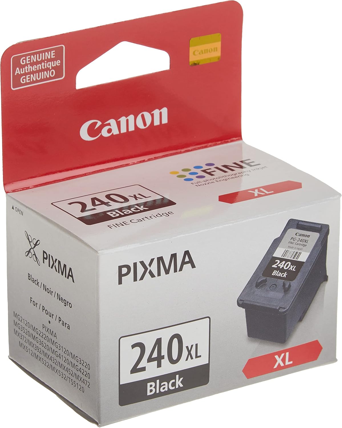 Canon PG-243/ CL-244 Ink Multi Pack, Compatible to TR4520, MX492, MG2520, MG2922 & PG-240 XL Black Ink Catridge Compatible to Printer MG2120, MG3120, MG4120, MX512, MX432, MX372