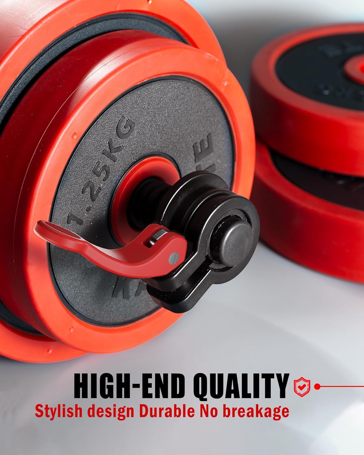 Narrow Barbell Clips 2.5cm Width for Olympic Bars, 0.9-1.18inch Adjustable Weight Clamps, Quick Release Locking Collars for Weightlifting