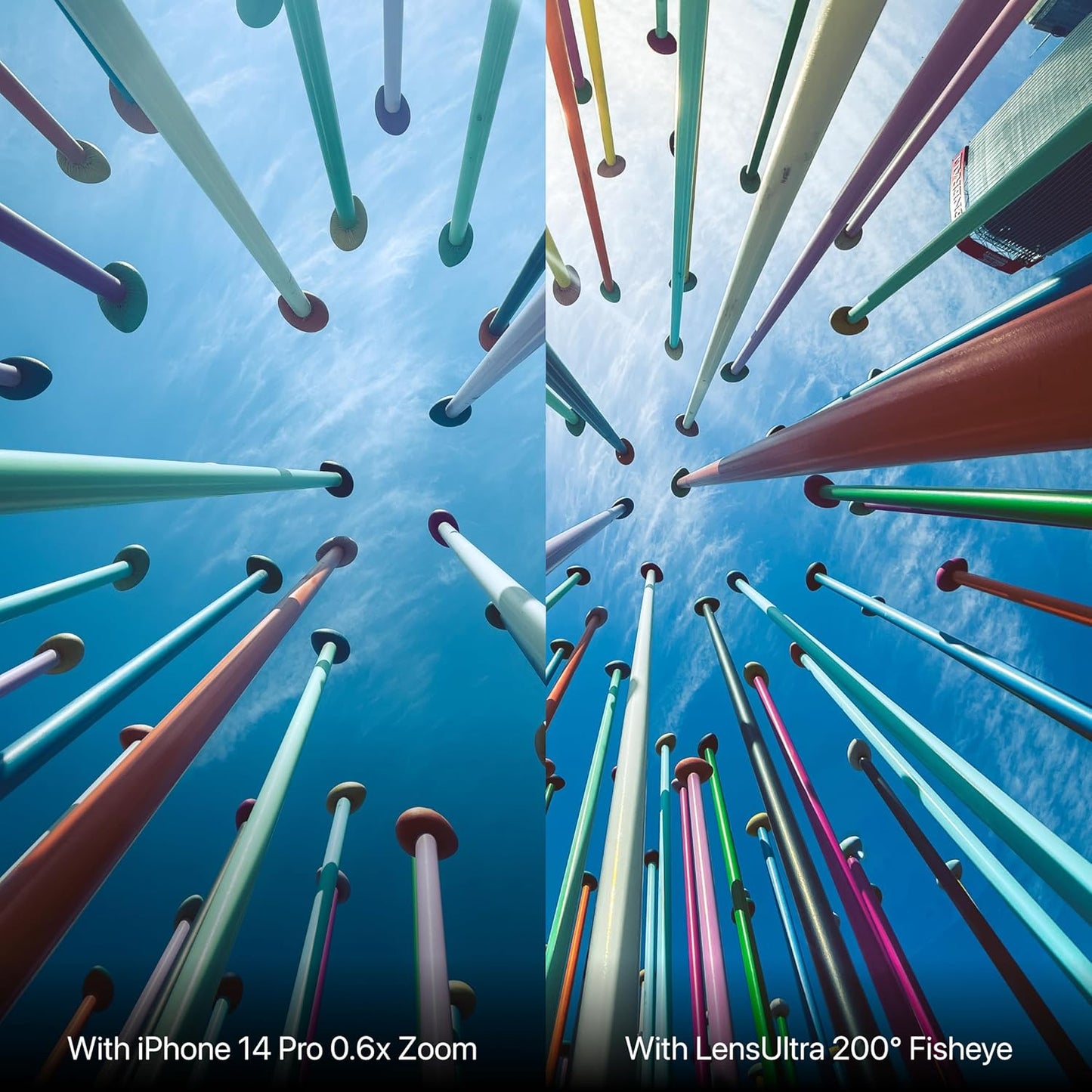 ShiftCam LensUltra 200° Fisheye Phone Camera Lens – 0.2X Magnification, 200° Ultra-Wide Angle – Fisheye Lens for iPhone & Android, Immersive Group Selfies and Creative Photos – Lens Only