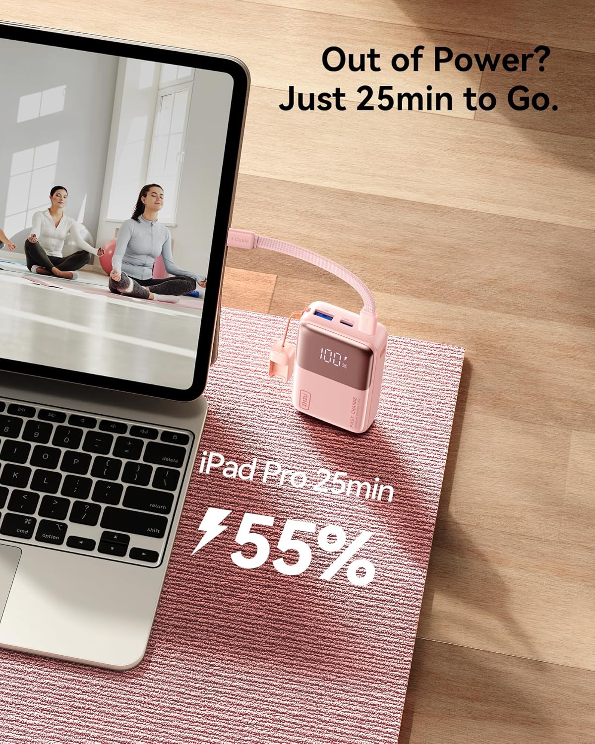 INIU Portable Charger, Ultra Small 10000mAh 45W PD Power Bank, USB C in&Out Fast Charging Battery Pack, Travel Essentials Powerbank for iPhone 16/15/14/13 Pro Max, iPad mini/Air, Samsung S22 S24 etc