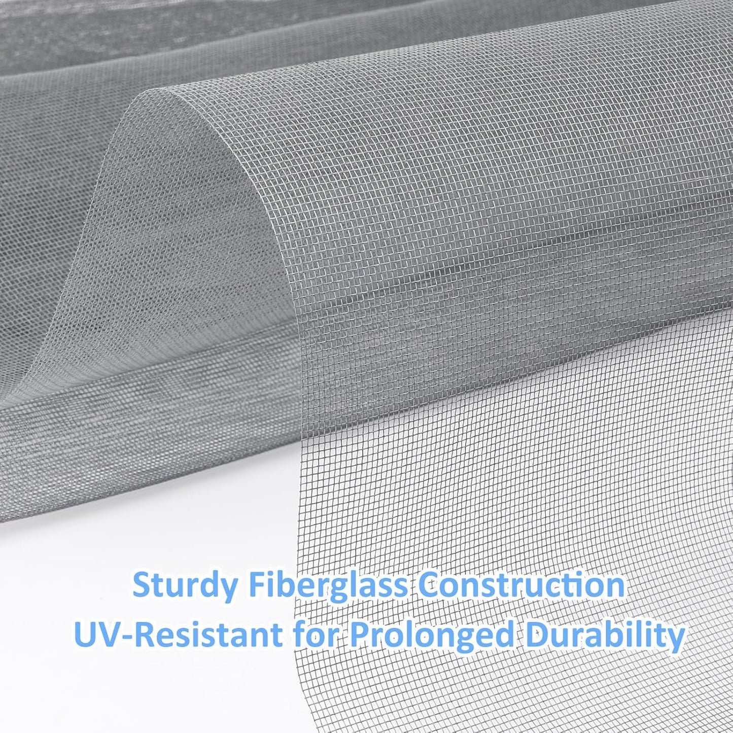 59"x79" Window Screen Mesh, Fiberglass Window Screen, Screen Door Mesh, Windows Screens and Screen Door Replacement, Patio Screen Mesh- Gray
