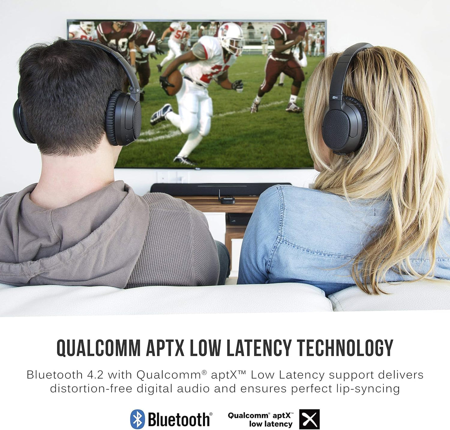 MEE audio Connect Hub Bluetooth Transmitter/Receiver with Audio Pass-Through for TV/Home Stereo with 3.5mm Jack/AUX/RCA/Optical Input; USB Multi-stream Bluetooth Adapter for Dual Headphones/Speakers