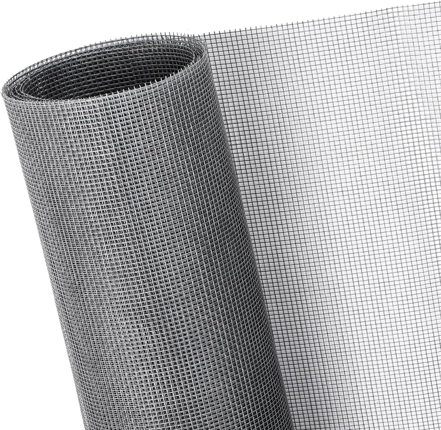40"x118" Window Screen Mesh, Fiberglass Window Screen, Screen Door Mesh, Windows Screens and Screen Door Replacement, Patio Screen Mesh- Gray