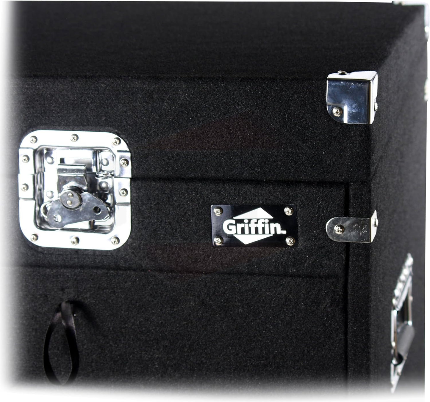 Griffin Rackmount Studio Mixer Flight Road Case (Ultimate-PROAudio) – 25U Mount Space Amp Cabinet Travel Trunk For Music Gear Recording Equipment – Portable DJ Sound Booth Carpet Rack Stand Cart