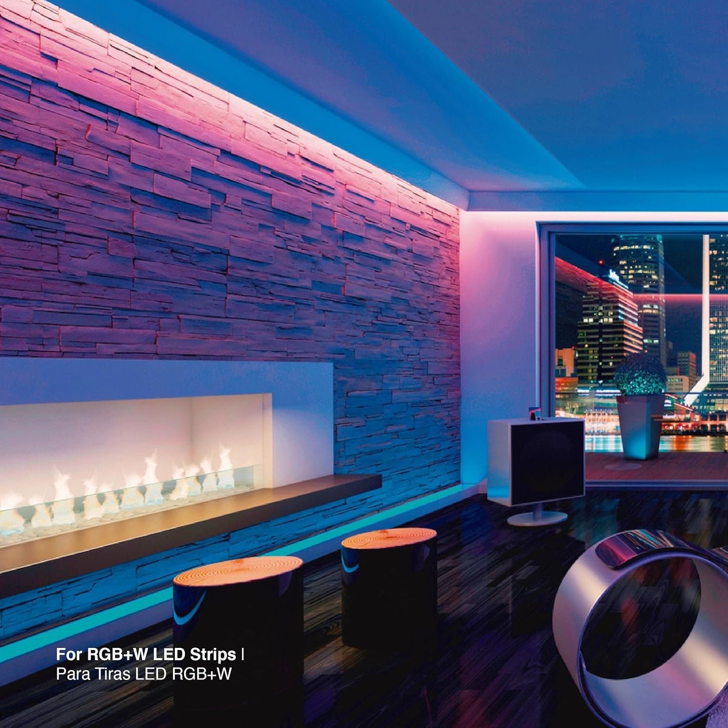 RGBW LED Amplifier 24A Data Signal Repeater, 4CH Channel Circuit Aluminum Shell, PWM Signal Booster Extender for RGBWW LED Strip Lights 12V 24V Controller