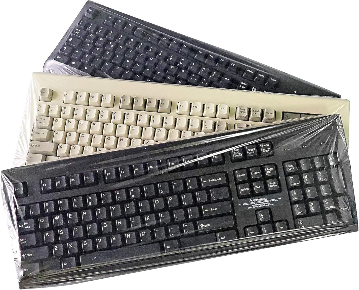 Universal Keyboard Cap by Green Onions Supply [20-Pack] – Ultra Thin 0.025mm Flat Keyboard Cover for Desktop with Numeric Keypad – Waterproof & Dustproof – Ideal for Hospital & Dental Use