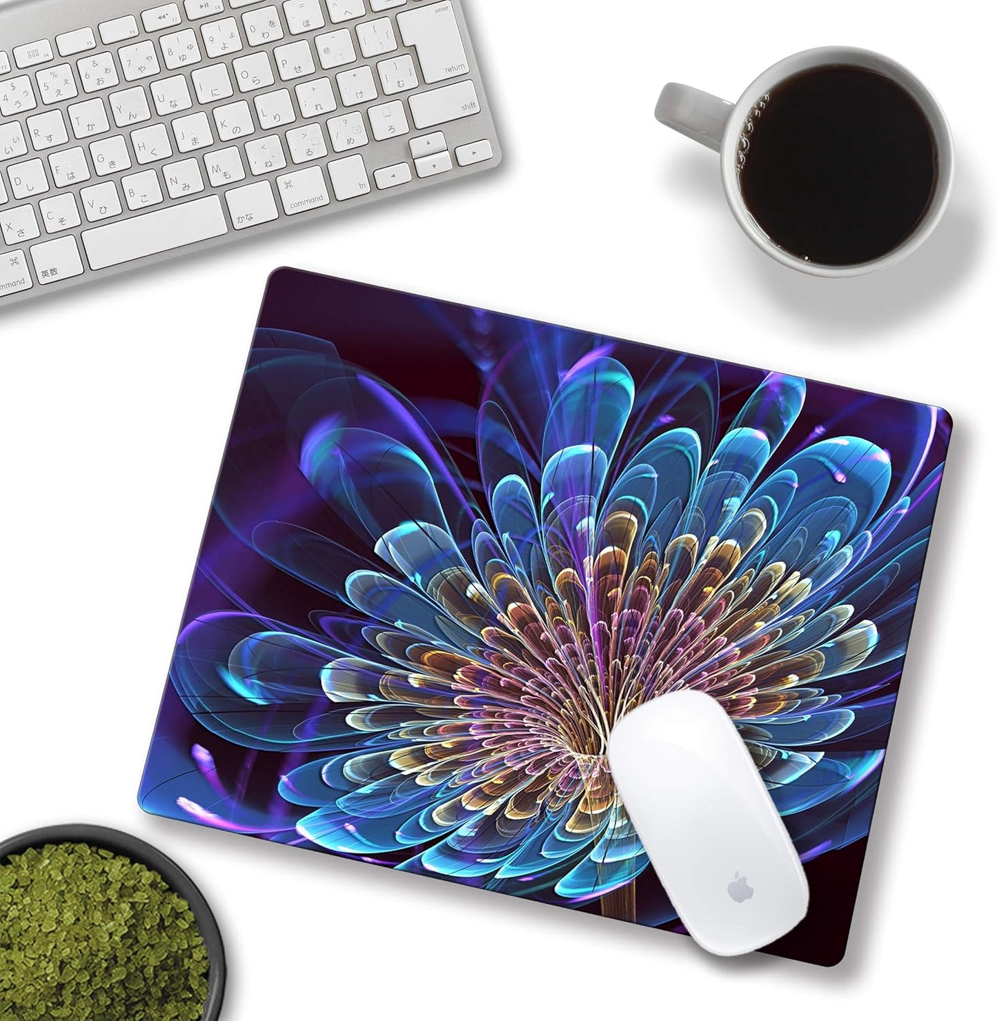 3D Flowers Mouse pad Abstract Art Mouse Pads with Design Personalized Mousepad for Laptop Computer Office Decoration Accessories Gift