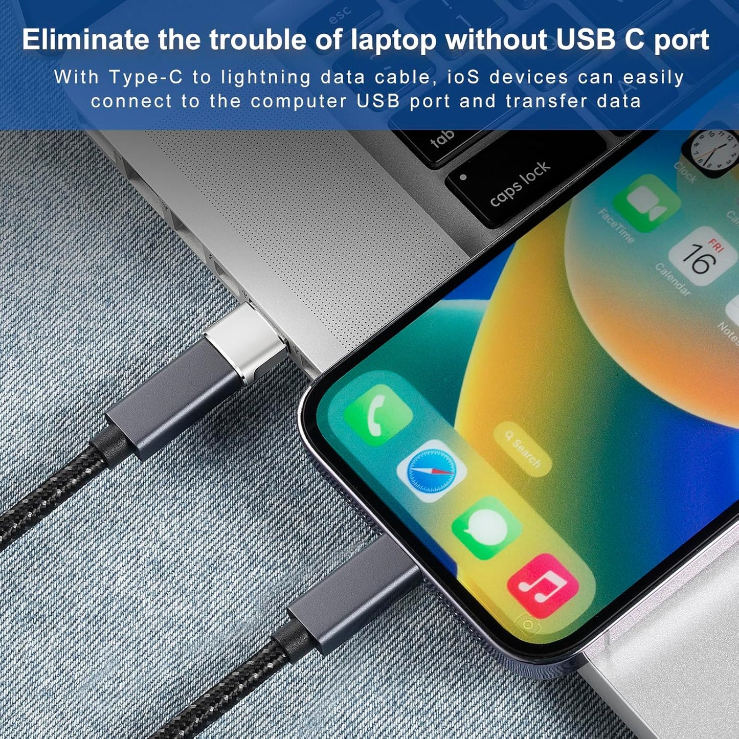 USB to USB C Adapter 6 packs for iPhone Fast Charging, Transfer and Type C OTG convert. USBC to A Compatible with iPhone 16 16e 15 Plus Pro Max,iPad Pro Air 4 Mini 6 almost USB devices