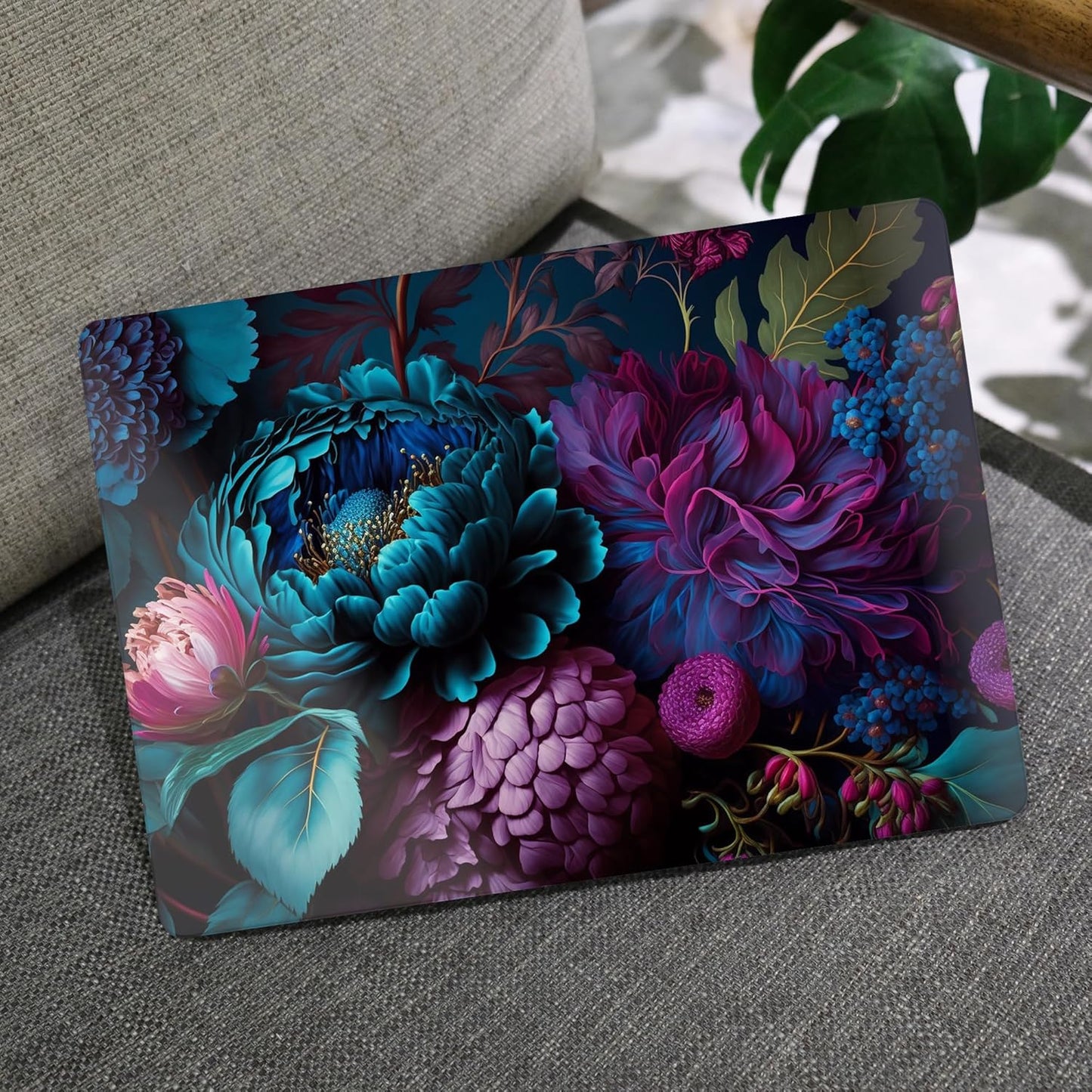 MEEgoodo Case for M4/M3/M2 MacBook Air 13.6 inch Case 2025 2024 2022, Fit Model A3240/A3113/A2681, Laptop Hard Shell with Keyboard Cover Compatible with MacBook Air 13 inch, Beautiful Fantasy Flower