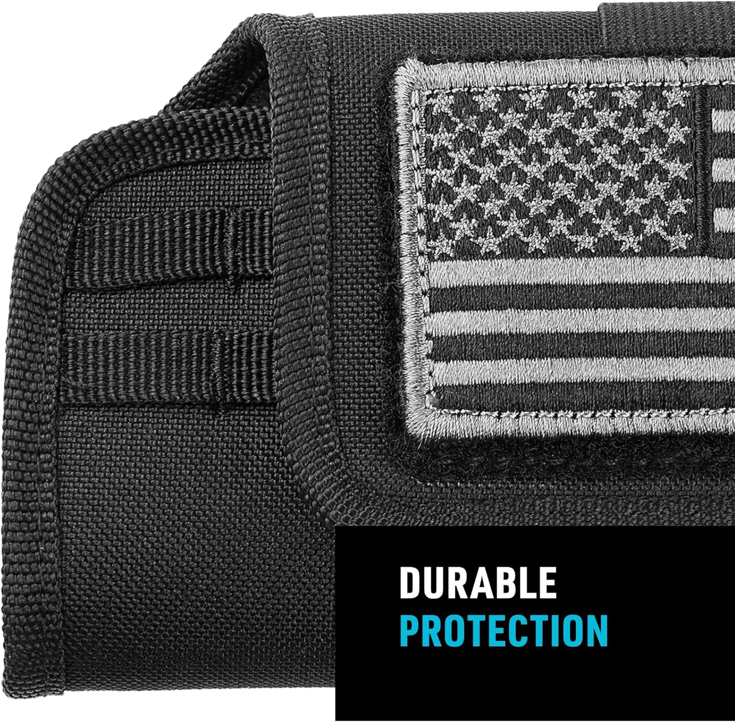 Clip Case Horizontal Universal Phone Holster - XXL - USA Patch