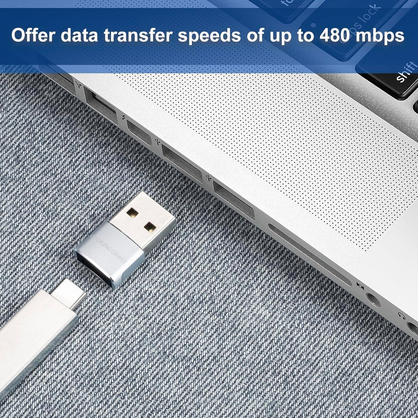 USB to USB C Adapter 6 packs for iPhone Fast Charging, Transfer and Type C OTG convert. USBC to A Compatible with iPhone 16 16e 15 Plus Pro Max,iPad Pro Air 4 Mini 6 almost USB devices